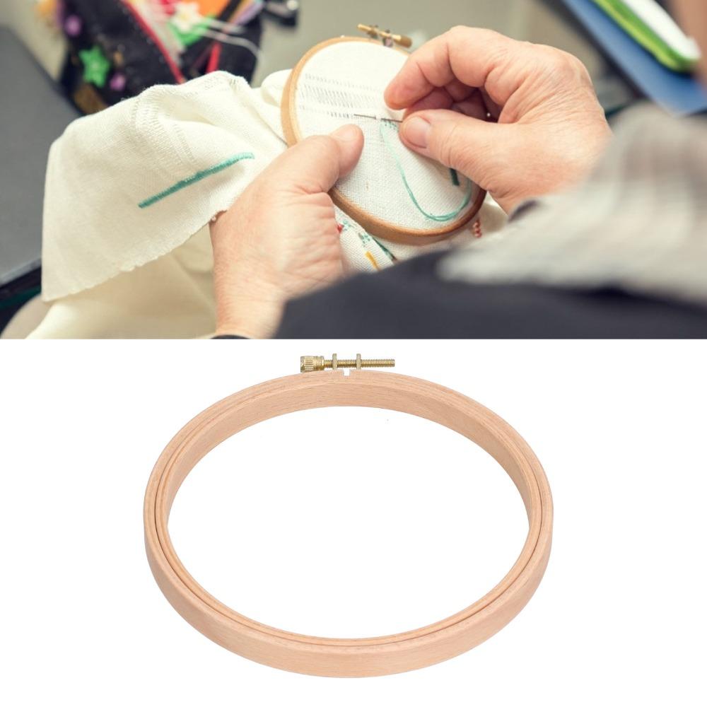 2pcs 6 Inch Embroidery Hoop Beech Wood Embroidery Frame Cross Stitch Hoop For Art Craft