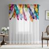 2 шт. HD цифровая цветная перьевая печать оконная балдахин для украшения дома стиль украшения гостиной спальни занавеска на штанге
