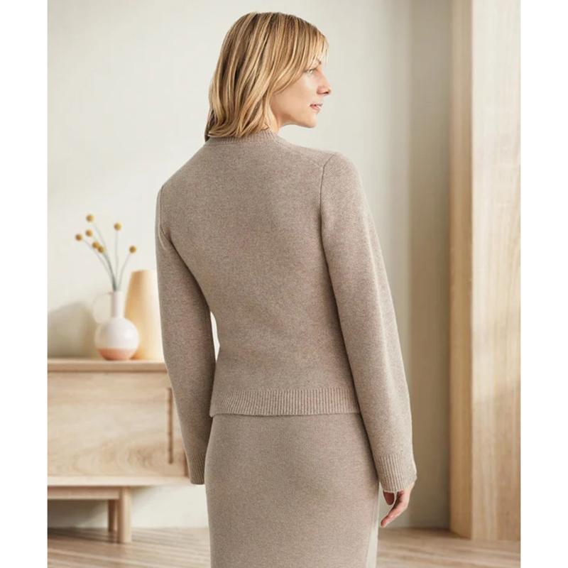 Осенний Свободный Мягкий Кардиган Женский Повседневный Шикарный Свитер Женский Топы с Длинным Рукавом Зимний Новый Однотонный Теплый Легкий Кардиган