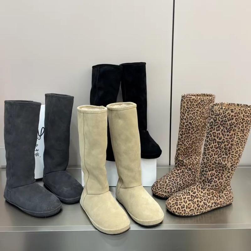 Ballambe~ Frosted leather velvet boots for women, winter versatile and thin warm snow boots