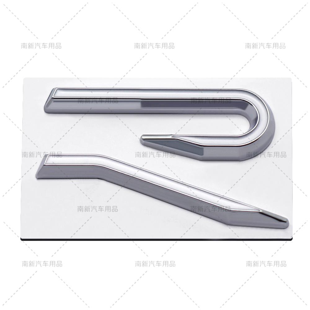 AABIP1 R logo Emblem Car Metal Body Tail Trunk Sticker Accessories For Volkswagen VW GTI Rline Polo Golf MK8 Touareg Passat Magotan CC