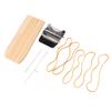 Small Weaving Loom Kit Portable Mini Loom Machine DIY Weaving Repair Tool with 14 Hooks for Socks
