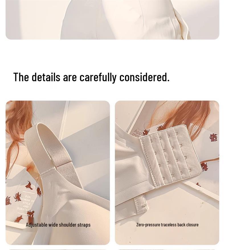 Бесшовный бюстгальтер с подъемом и поддержкой: Полное покрытие, Летний тонкий, Предотвращающий провисание, Формирующий для большой груди