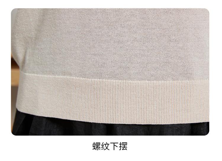 Mulberry silk summer solid color round neck design, pearl three-dimensional decoration, comfortable and breathable women's T-shirt, knitted sweater