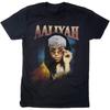 Ретро-футболка с графическим принтом Aaliyah 100% хлопок Винтажная футболка с принтом певицы RB Унисекс Хип-хоп Уличная одежда Короткий рукав для музыкальных фанатов
