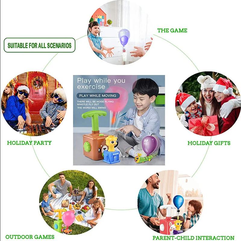 Пусковая установка для воздушных шаров, ручной насос для воздушных шаров, гоночная машина, принадлежности для вечеринок, дошкольные образовательные научные игрушки для детей, мальчиков и девочек от 3 лет