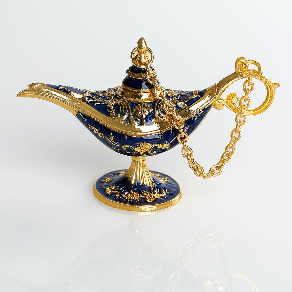 Classical Style Aladdin Magic Lamp Decoration Temperament Retro Pattern Wishing Lamp Decoration Crafts