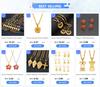 Anniyo Marshallese Pendant Necklaces Earrings Jewelry sets for Woman Stainless Steel Micronesia Jewellery Kiribati  #051521S