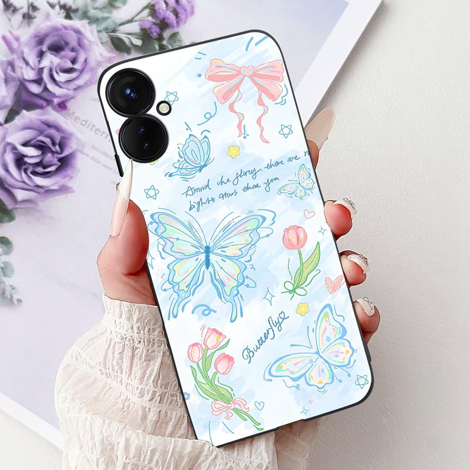 Чехол для Tecno Spark 9 Pro Spark9 Pro KH7n Новый Роскошный Расписной Чехол Мягкий Силиконовый Чехол для Телефона Для Tecno Spark 9T Spark9T KH6 Сумки