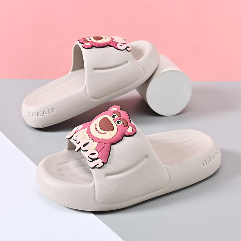 Удобные летние шлепанцы из ЭВА для детей, легкие, нескользящие, с мультяшным дизайном для девочек