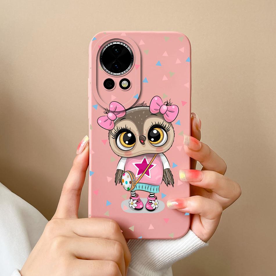 Чехол для телефона Huawei Nova 12 Pro Ultra, с рисунком 'Сердце', из жидкого силикона, с защитой камеры, задняя крышка для Huawei Nova12 12Pro 12Ultra