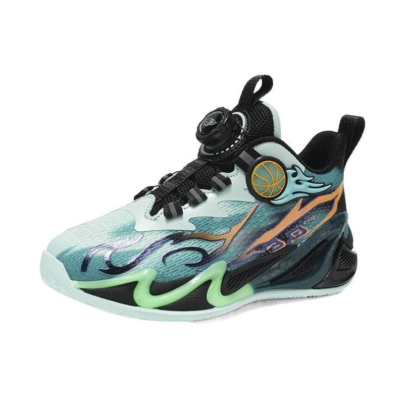 Boys' Sports Shoes Boys' Shoes 2025 New Running Mesh Basketball Shoes Breathable Medium and Large Children's Boys Non-slip