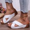 Fashion Women's Sandals Wedge Heels Sandals Low Platform Shoes For Women Summer Sandals Heeled Slippers Summer Footwear Sandalias Mujer