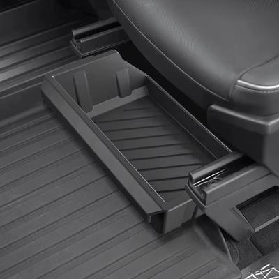 Передний ящик для хранения под сиденьем для Tesla Cybertruck 2025 пикап аксессуары органайзер под сиденьем скрытое место для хранения ящики лоток для сиденья