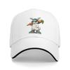 Funny Easter Bunny with Carrot Rabbit Casual Baseball Cap Outdoor Gym Trucker Hat Spring Sunscreen Men Fitted Retro Snapback Cap