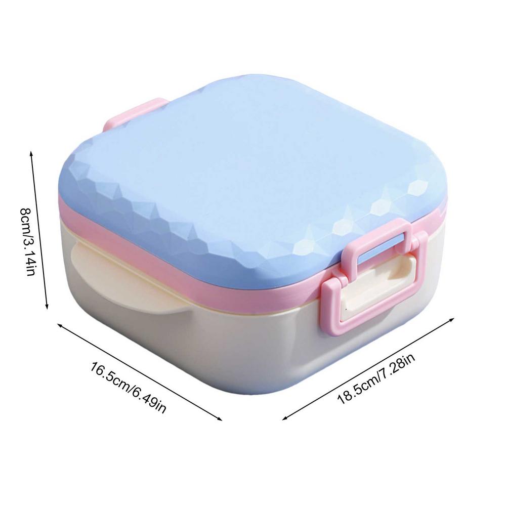Portable Bento Lunch Box with Compartment Food Box Microwave Plastic Leakproof Eco-Friendly Lunch Container Student Lunch Box