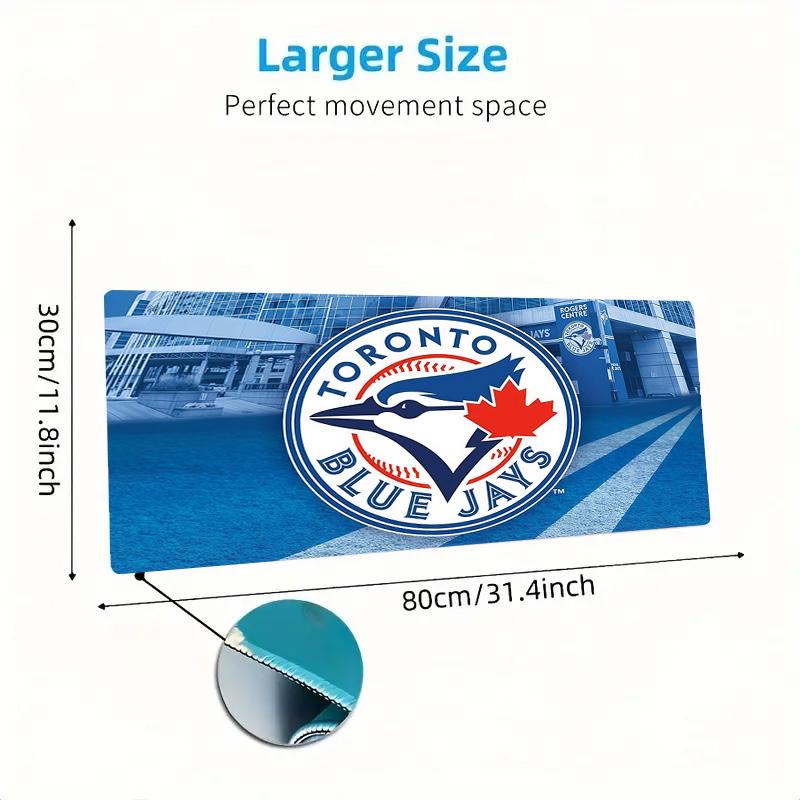 Toronto Blue Jays2 Печать Подушка Нескользящий Ноутбук Планшет Большой Коврик для Мыши XXL Коврик Мини-ПК Игровой Коврик С Замком по краю