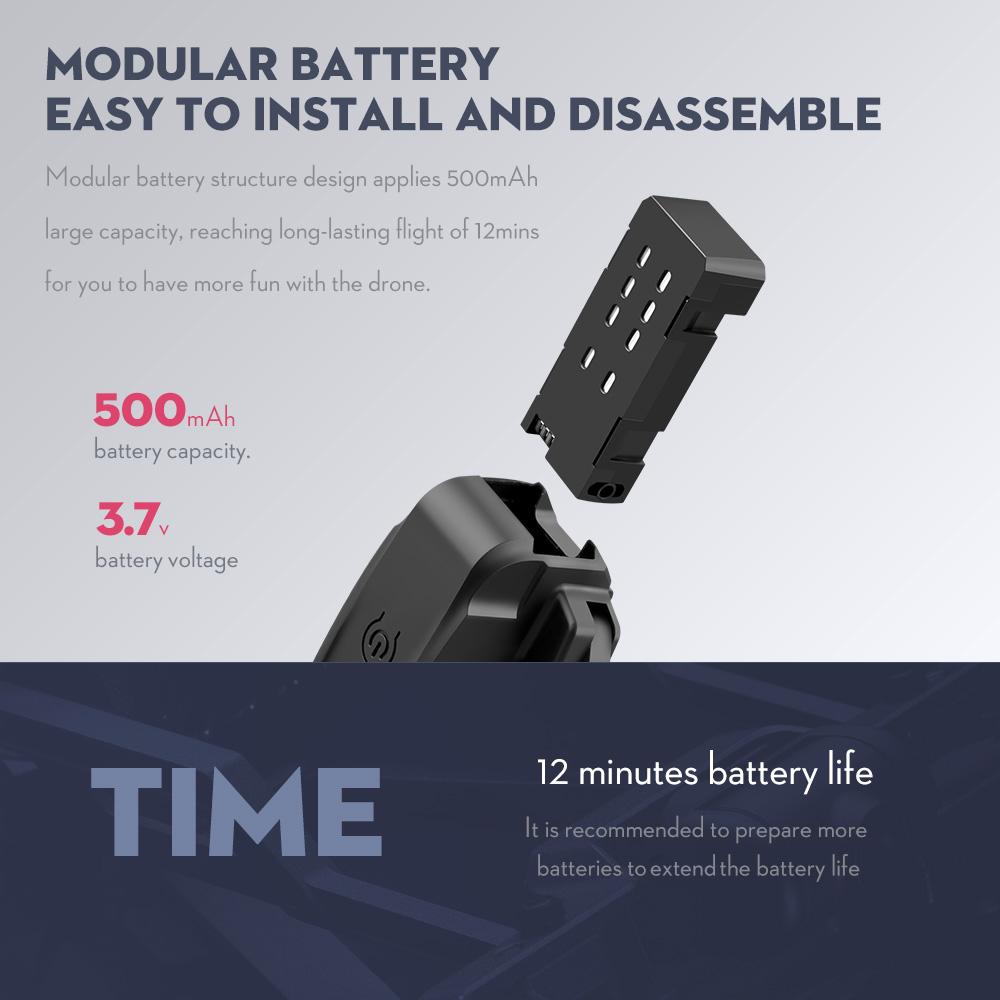 LS-XT6 RC Дрон с камерой 4K Камера Отслеживание полета Датчик силы тяжести Жест Фото Видео Удержание высоты