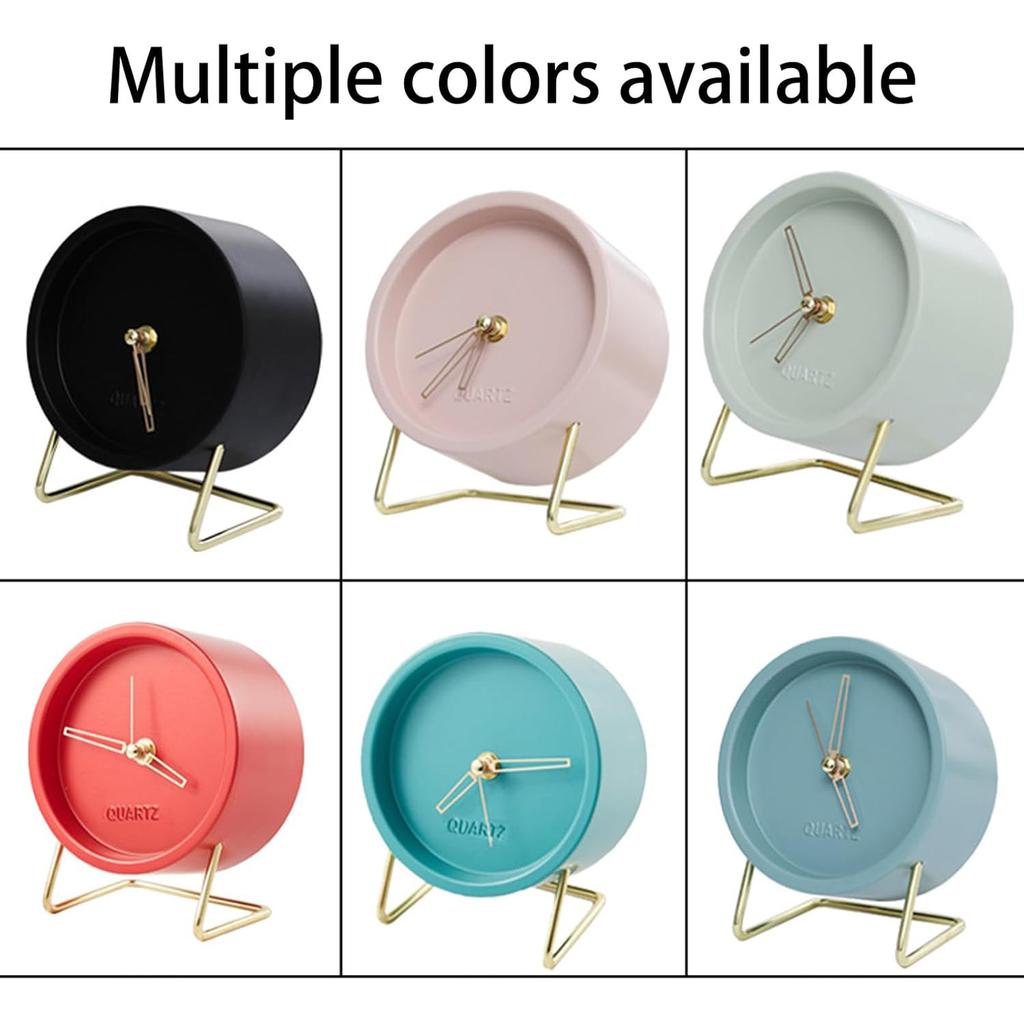 Простой будильник, бесшумные настольные часы, не тикающие аналоговые ретро-часы на тумбочке с подсветкой