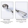 3Pcs/Set Stainless Steel Ice Cream Ball Spoon Non-stick Anti-freeze Ergonomic Spring Handle Dishwasher Safe Heavy Duty Fruit Scoop Kitchen Supplies