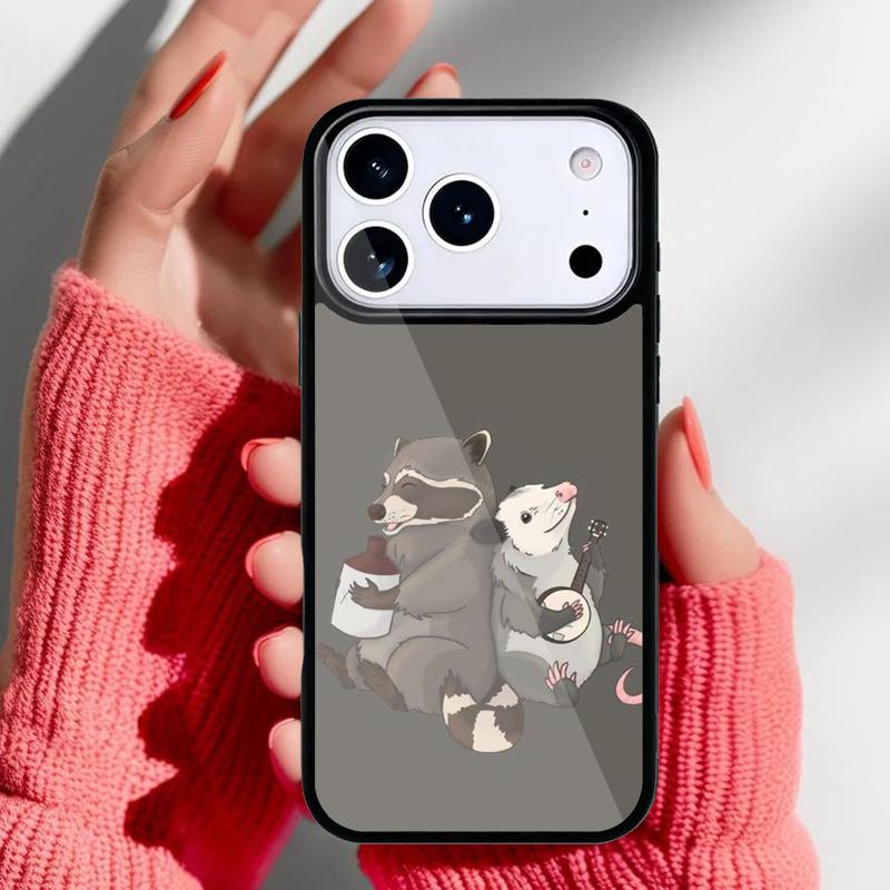 Посудомоечная машина Опоссум Милый Чехол для Телефона для iPhone 17 16 15 14 13 Pro Max Задняя Крышка для 12 11 Pro Coque