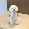 Pet Cat Dog Clothes Cute Home Clothes Maltese Bear Spring and Autumn Thin Velvet Xishi Dog Clothes