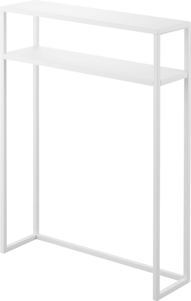 Yamazaki Home Tower 10393 Slim Console Table with Shelf White W60 x D18.2 x H80.2cm Direct from Japan