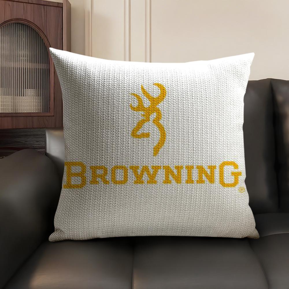Крутой Бренд B-Browning Подушка-подушка Летняя Дышащая Лен Органическая Ткань Двусторонняя Печать Чехол на Подушку для Дивана Домашний Декор