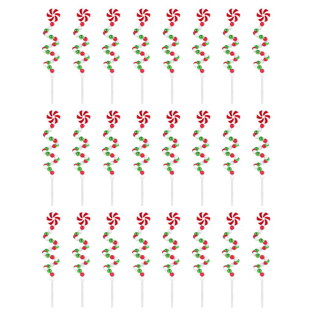 Christmas Curly Candy Cane Pick  with Arbitrary Change of Form Design for Wedding Christmas Eve New Year
