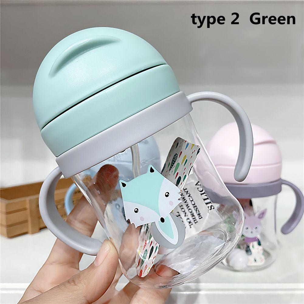 250ML Toddler and Kids Child Learning Cup with Straw Gravity Ball Handle Feeding Cup Sippy Cups