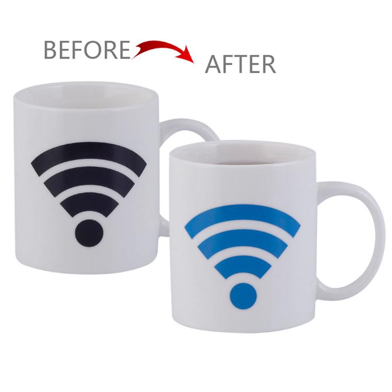 Creative Color-Changing Owl Ceramic Mug - Temperature-Sensitive Magic Cup Gift.