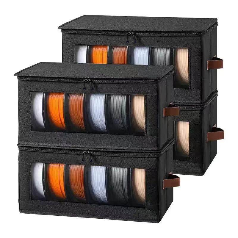 Dustproof Sorting Storage Bag3D Printer Filament Storage Containers Non Woven Foldable Printer Filament Toy Storage Box Visible