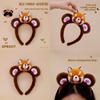Red Panda Soft Plush Headband With Decorative Hair Accessory For Playroom
