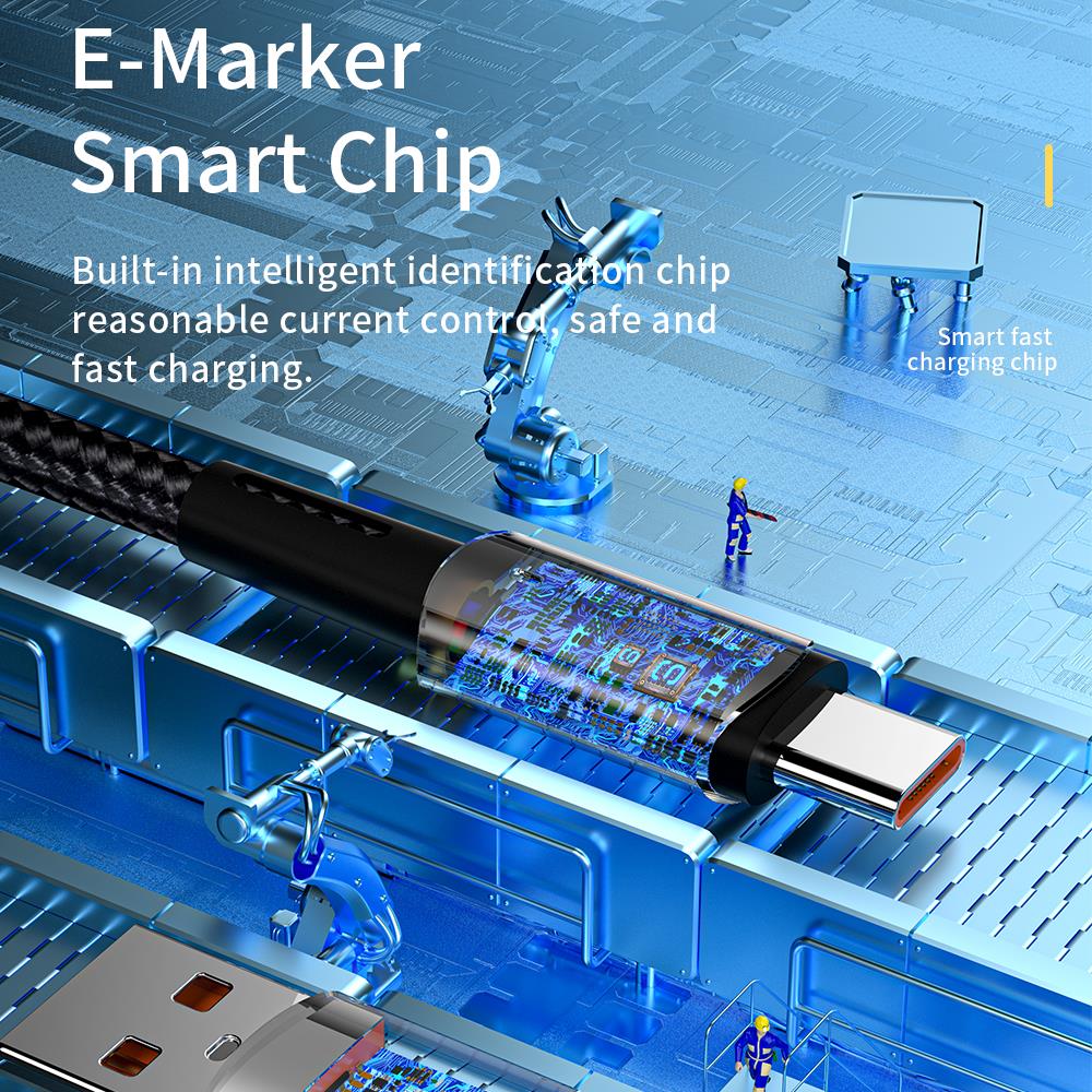 Essager Кабель USB Type C PD66W Кабель для быстрой зарядки Кабель для передачи данных мобильного телефона для Samsung Huawei Xiaomi Mi Redmi Сотовый телефон USB-провод