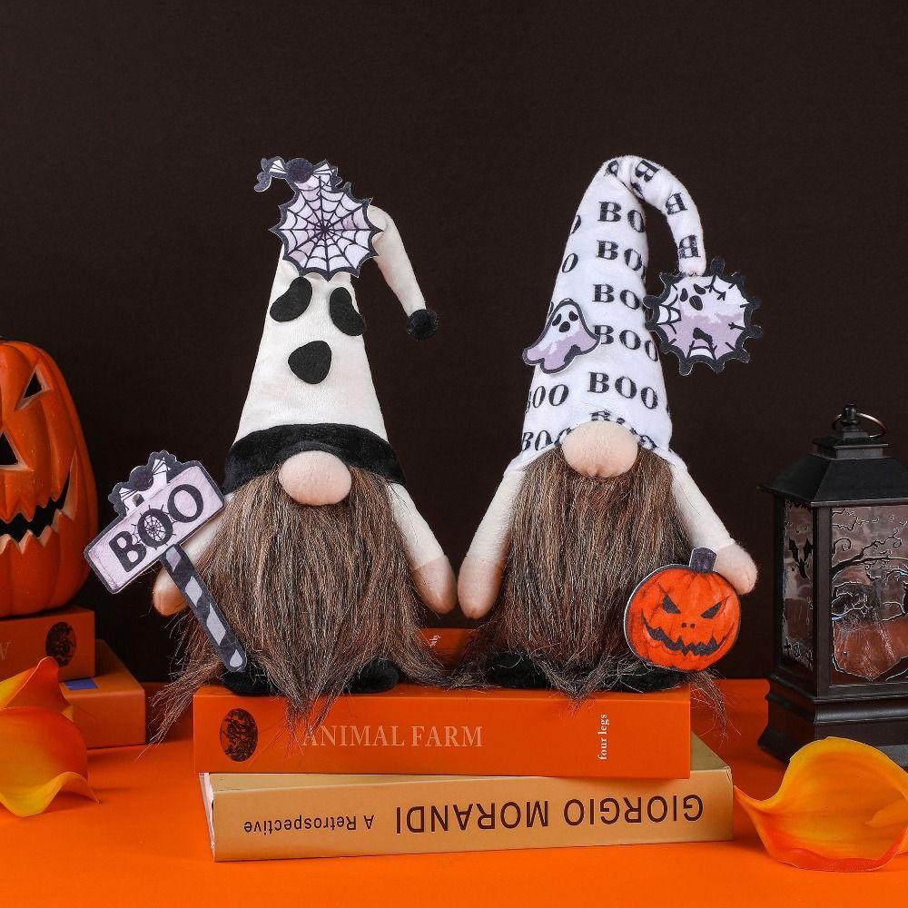 Funny Halloween BOO Faceless Gnome Doll Cloth Happy Halloween Decoration  Home Decoration