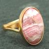 Rhodochrosite Gemstone Handmade Silver Jewelry  "10"