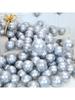 Metallic silver chrome balloons party anniversary decoration 100 pieces