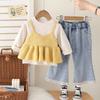 Kids Casual Long-Sleeve Set , Comfortable Daily Wear Outfits