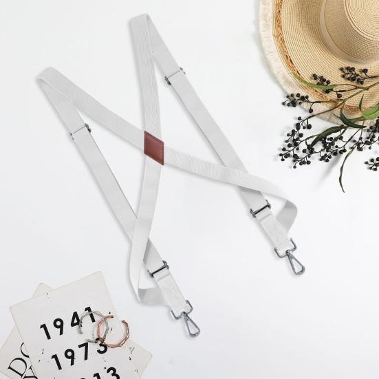 Регулируемые подтяжки унисекс с 2 пряжками, нескользящие съемные X-задние зажимы для рубашки, эластичные подтяжки, аксессуары для одежды