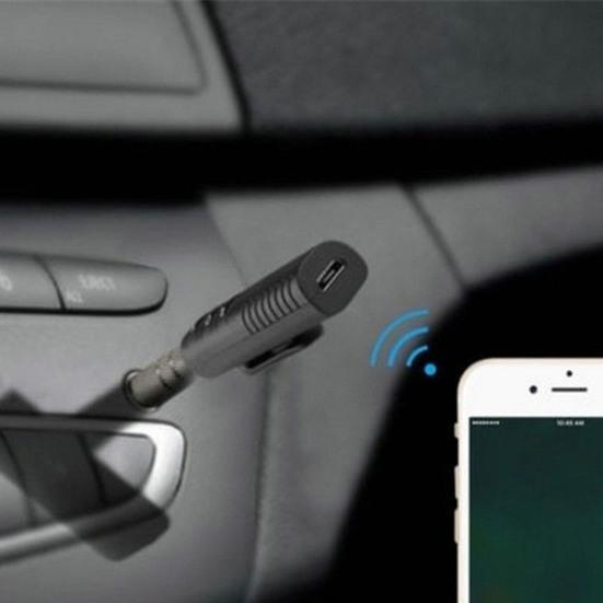 Универсальный Bluetooth-совместимый приемник Hands-Free с шумоподавлением и разъемом AUX 3,5 мм, перезаряжаемый мини-беспроводной аудиоприемник