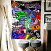 Banban Garden Wall Tapestry Aesthetic Wall Hanging Printed Fabric Blanket Decorative Tapestries for Bedroom Living Room Home Decor