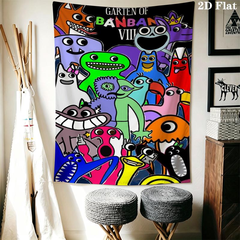 Banban Garden Wall Tapestry Aesthetic Wall Hanging Printed Fabric Blanket Decorative Tapestries for Bedroom Living Room Home Decor