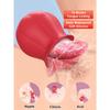 Sex Toy Rose Vibrator,Clitoral Nipples Penis Stimulator,Realistic Tongue Flower Vibrater With 10 Tongue Licking Mode,Adult Sex Toys For Women
