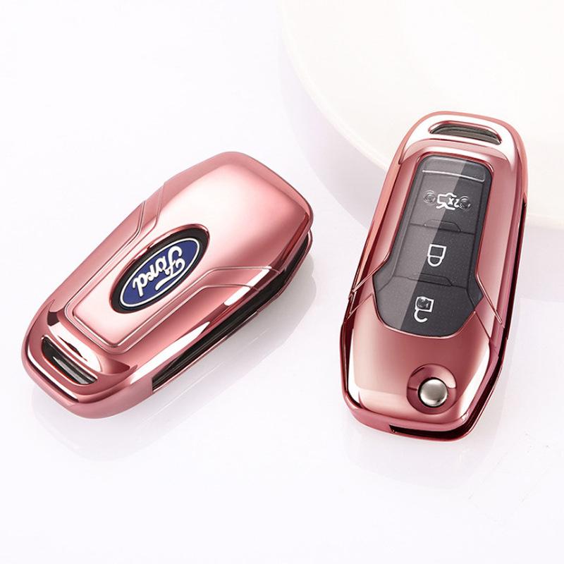 Отобранный вручную чехол для ключа, совместимый с Ford Focus, Mondeo, Fiesta, Ecosport, Escort, Yibo