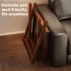 Sturdy Base Wooden Small Table Quick Setup Stable Foldable Coffee Table Compact Portable Folding Sofa Table Home Living Room