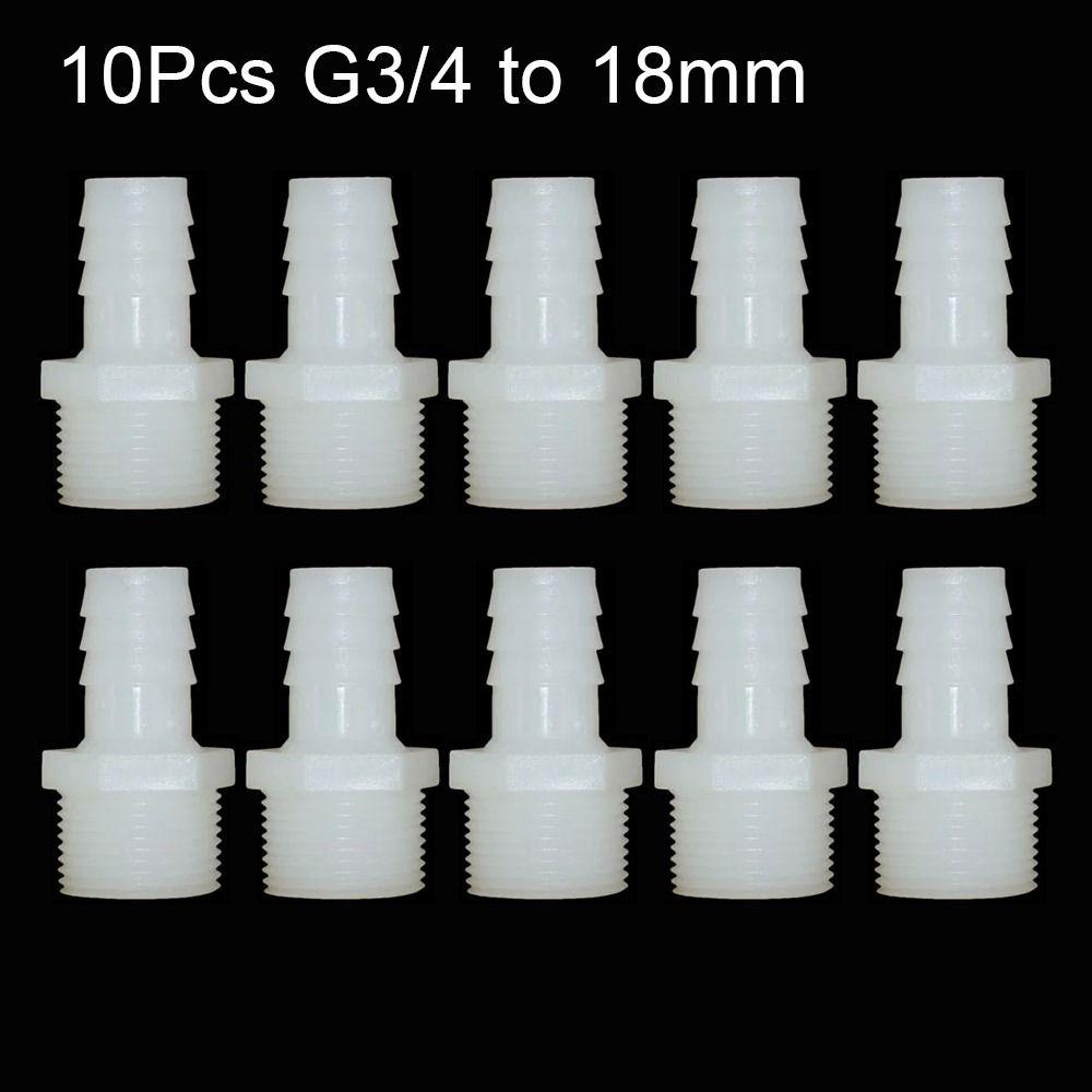 1/10 шт. фитингов для труб, соединитель шланга 10/12/14/16/18/20/25 мм, резьба 3/4 дюйма, соединительная муфта для трубы