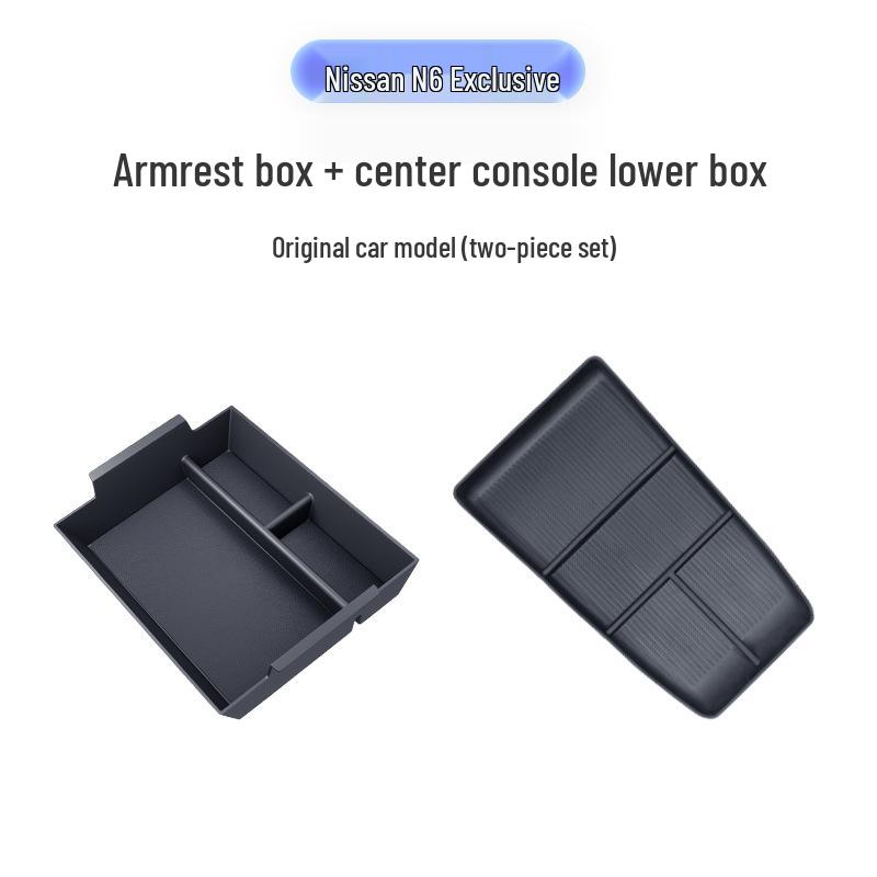 Nissan N6 Center Console Armrest Storage Box - Fits 26 Models