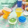 Складная силиконовая дорожная чашка: Легкий Портативный Стакан для Полоскания Рта для Путешествий/На Открытом Воздухе