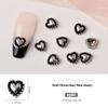Chrome Heart Cross & Diamond Nail Art Jewelry - Retro Punk Style Accessories