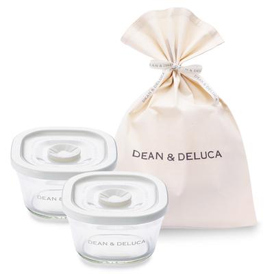 DEAN & DELUCA 2 стеклянных контейнера Подарочный контейнер для хранения Подарочный 110 мл x 2
